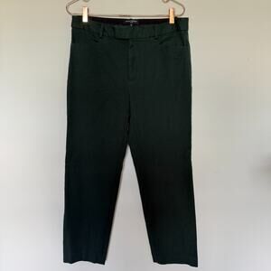 Banana Republic Sloan Dress Pants Womens 12 Dark Green Office Corpcore Business